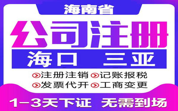 三亚注册小规模纳税人公司的办理流程及费用